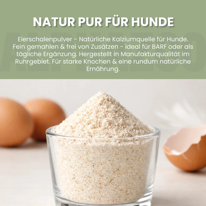 Eierschalenpulver fir Hënn