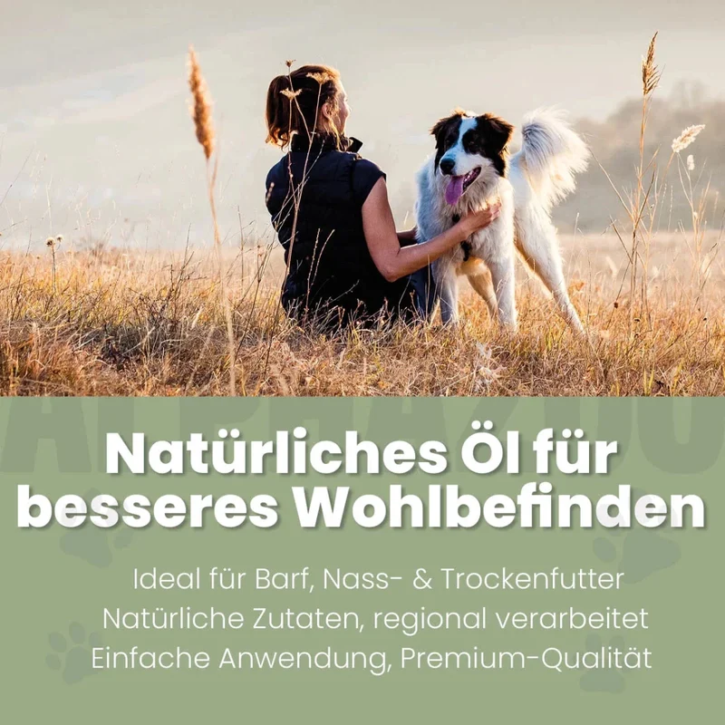 Alpha-Barf Futteröl fir Hunde