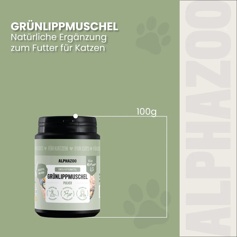 Grünlippmuschel-Pulver für Katzen
