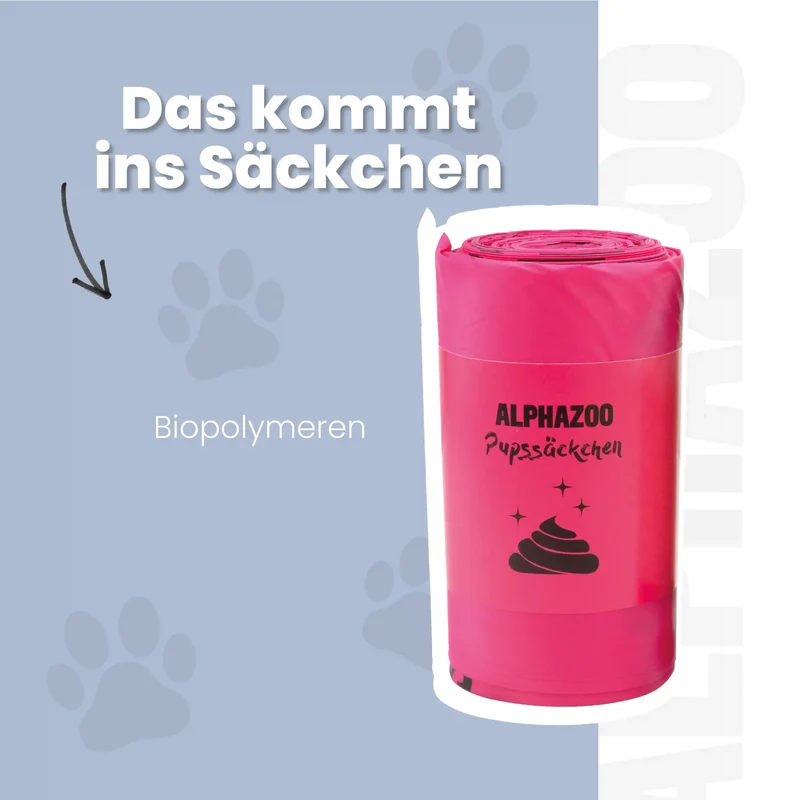 Welpensäckchen Kotbeutel Rosa