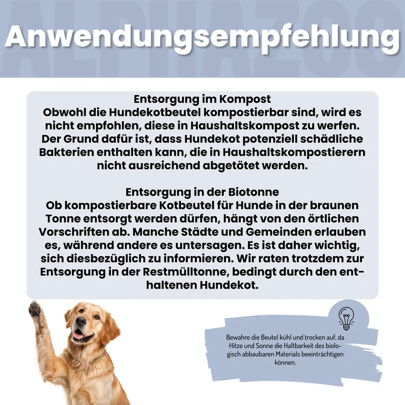Welpensäckchen Kotbeutel Rosa