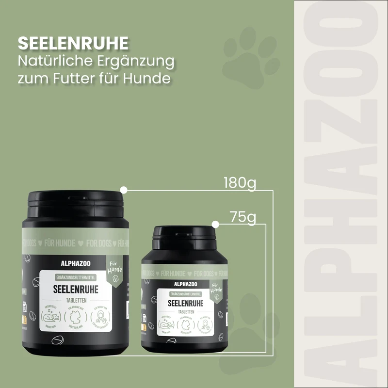 Seelenruhe Tabletten fir Hunde