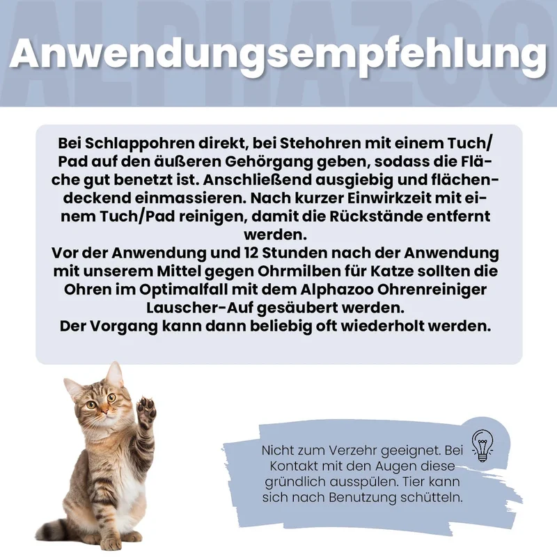 Ohrmilbenöl fir Kazen