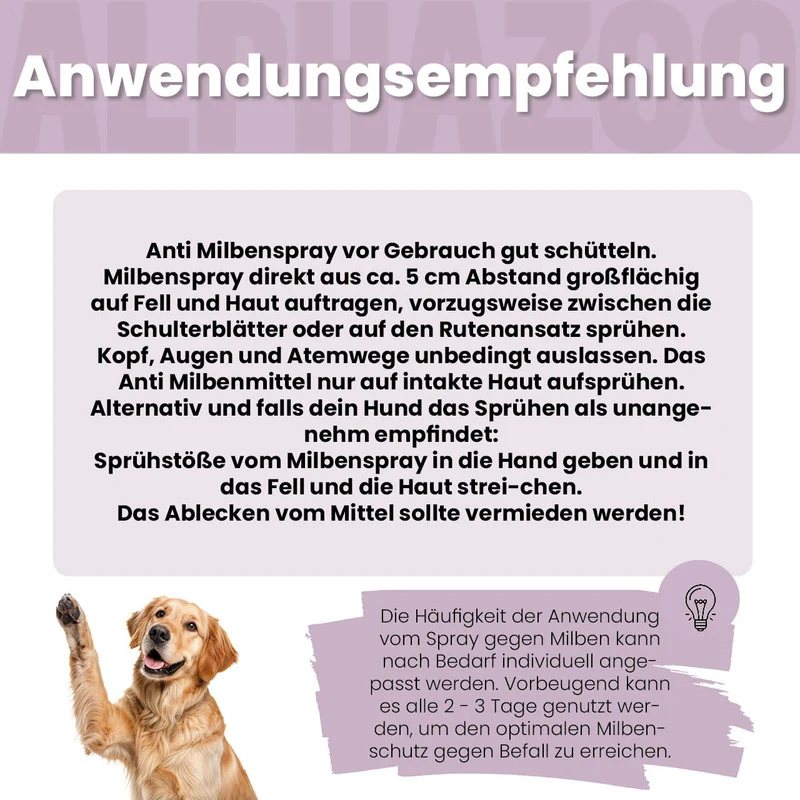MilbHunter Milbenspray pou Hunde