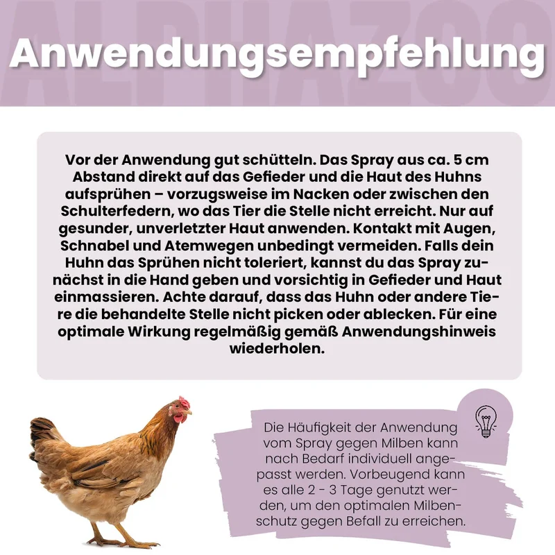 MilbHunter Milbenspray pou Hühner