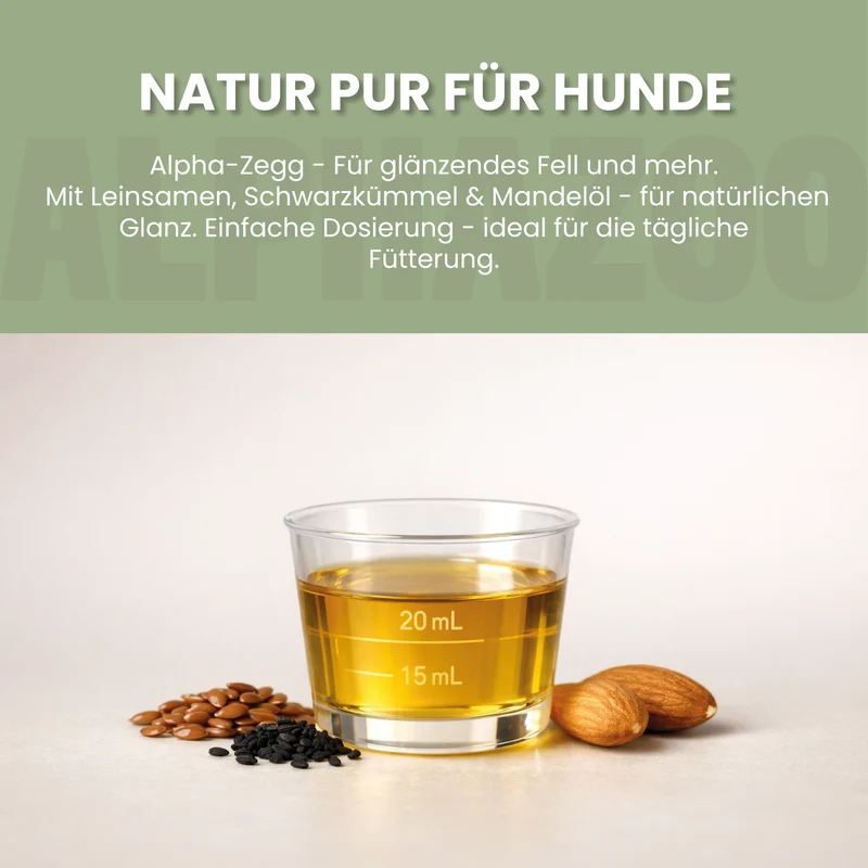 Alpha-Zegg Futteröl für Hunde