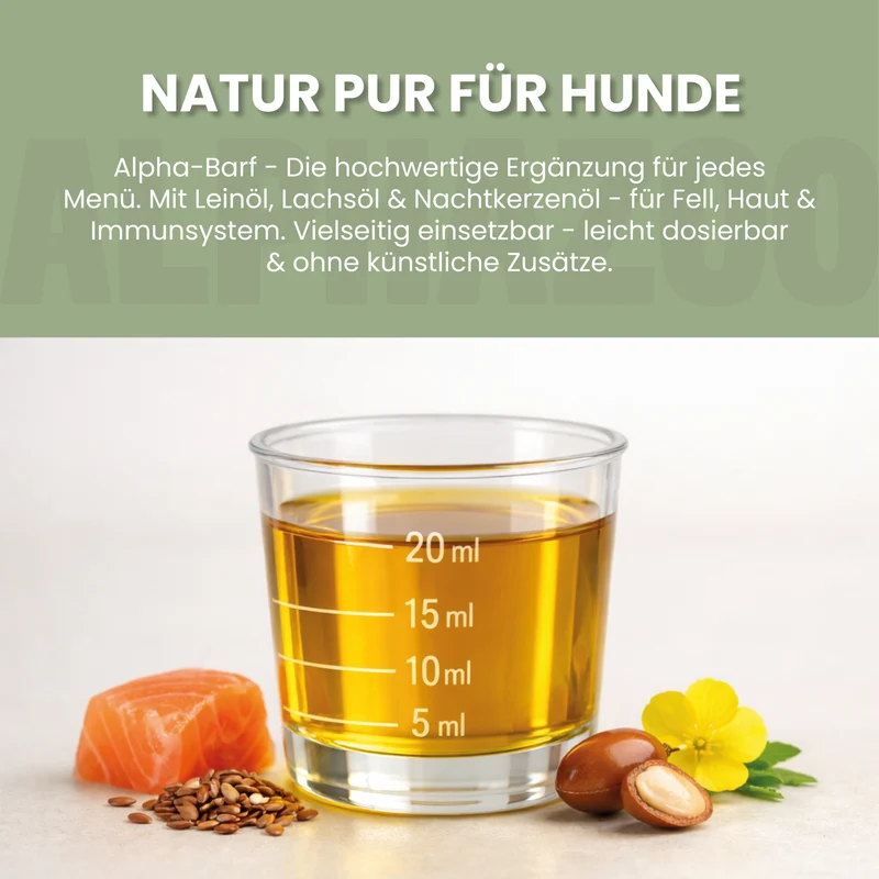 Alpha-Barf Futteröl für Hunde