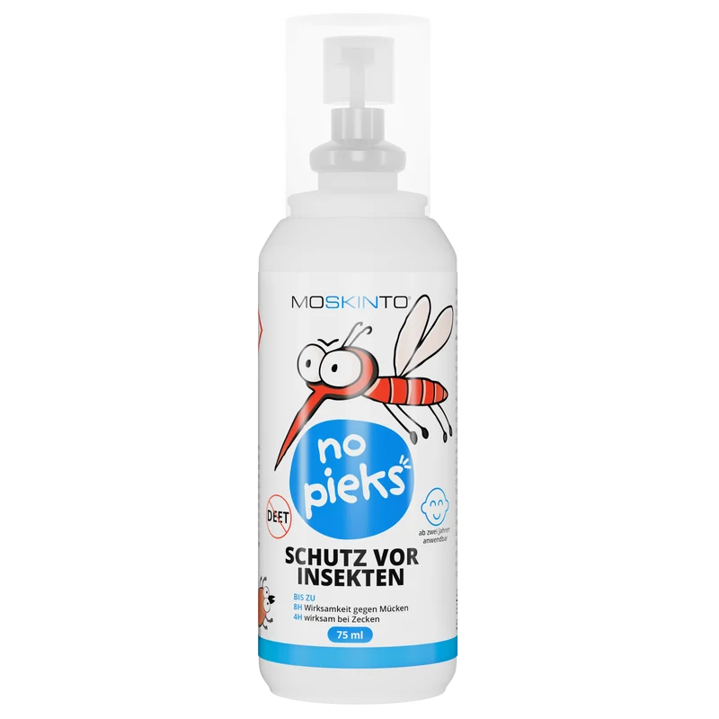 MOSKINTO „no pieks“ Insektenschutzspray – zuverlässiger Schutz vor Mücken und Zecken