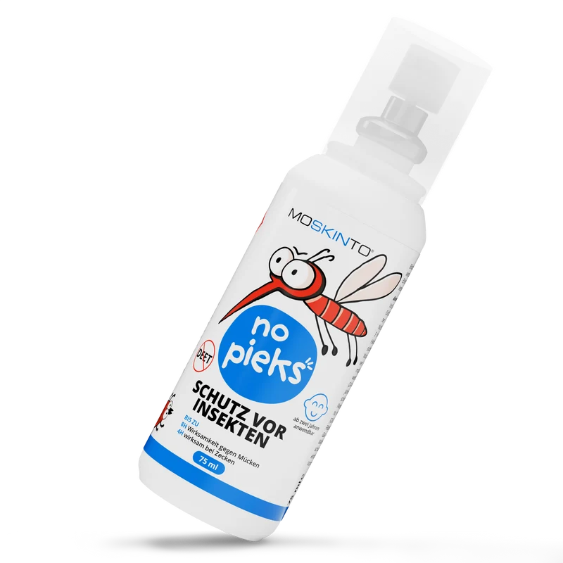 MOSKINTO „no pieks“ Insektenschutzspray – zuverlässiger Schutz vor Mücken und Zecken
