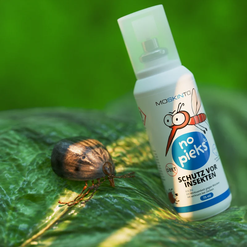 MOSKINTO „no pieks“ Insektenschutzspray – zuverlässiger Schutz vor Mücken und Zecken