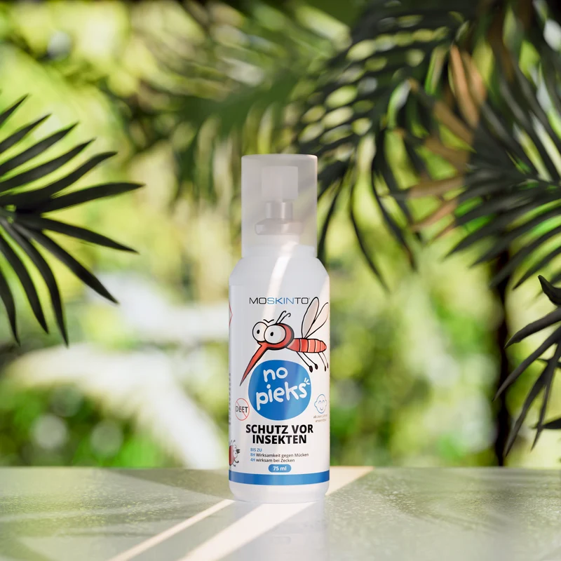 MOSKINTO „no pieks“ Insektenschutzspray – zuverlässiger Schutz vor Mücken und Zecken