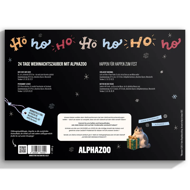 Alphazoo Adventskalender 2026 für Katzen
