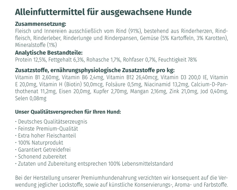 Rind mit Kartoffeln & Karotten