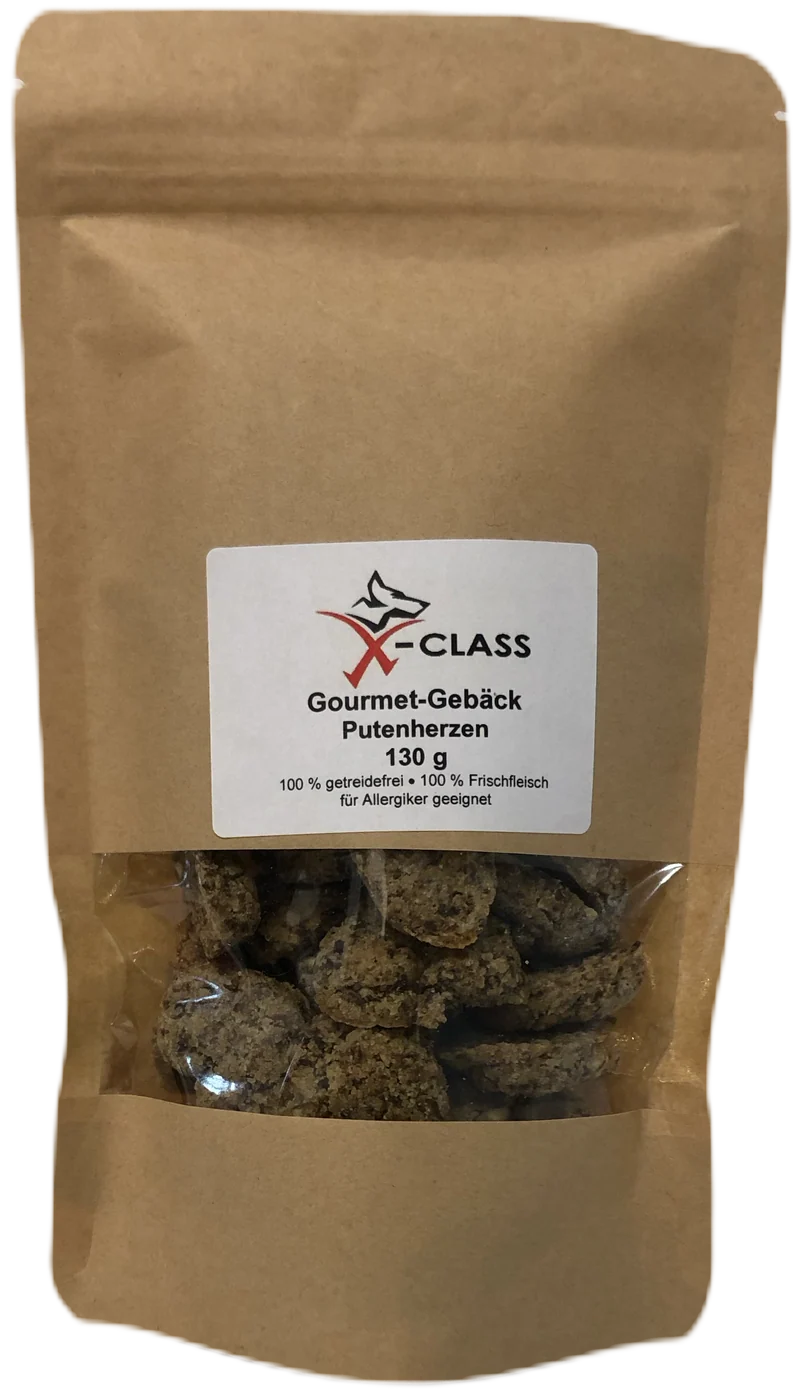 Gourmet-Gebäck Putenherzen 130g