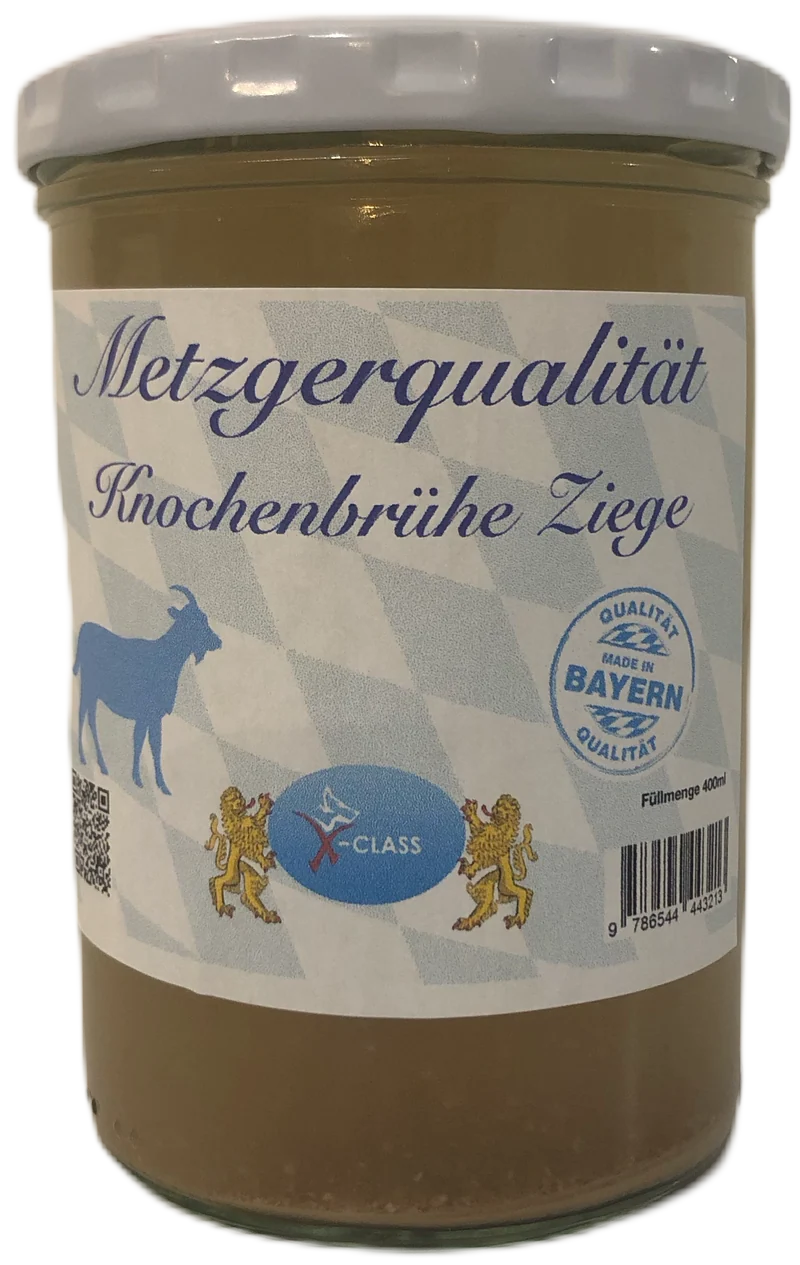 Metzgerqualität Knochenbrühe Ziege, 400ml