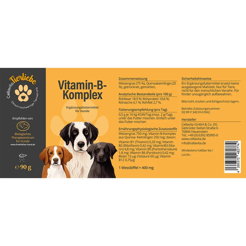 Vitamin B-Komplex Pulver für Hunde