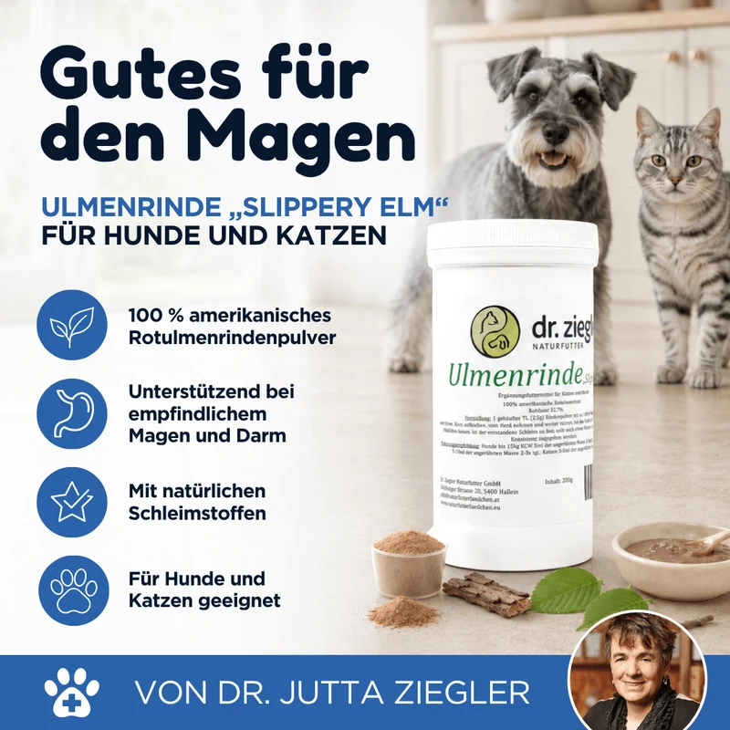 Ulmenrinde Pulver „Slippery Elm“ für Hunde und Katzen
