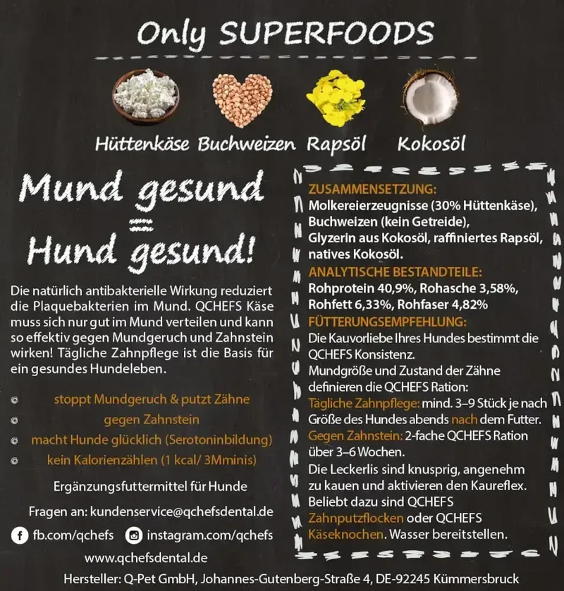 QCHEFS Mminis Hund