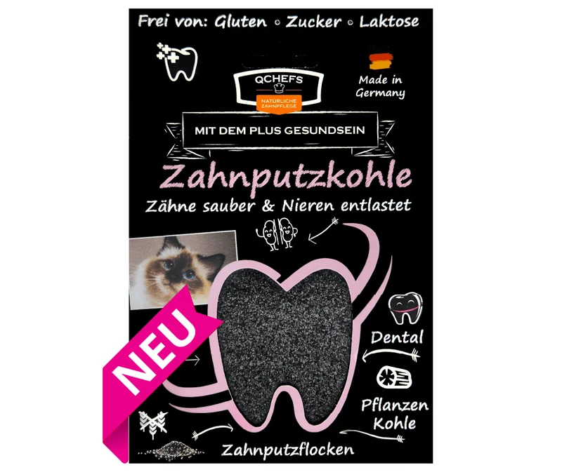 Zahnputzkohle Katze