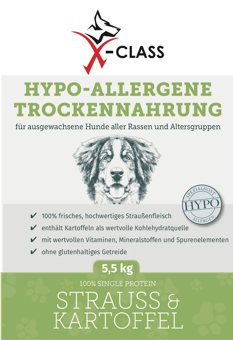 Strauss & Kartoffel Hypo-Allergene Trockennahrung