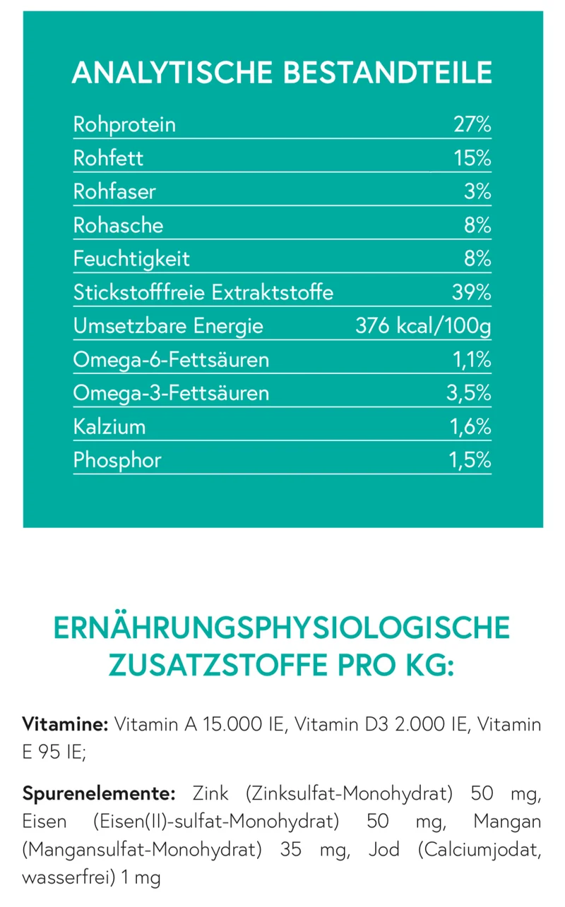 Getreidefrei Lachs mit Forelle, Süßkartoffel und Spargel für ausgewachsene kleine Hunde