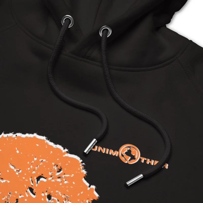 Debwazman 85% koton òganik 15% resikle Polyester Unisex Pullover Hoodie