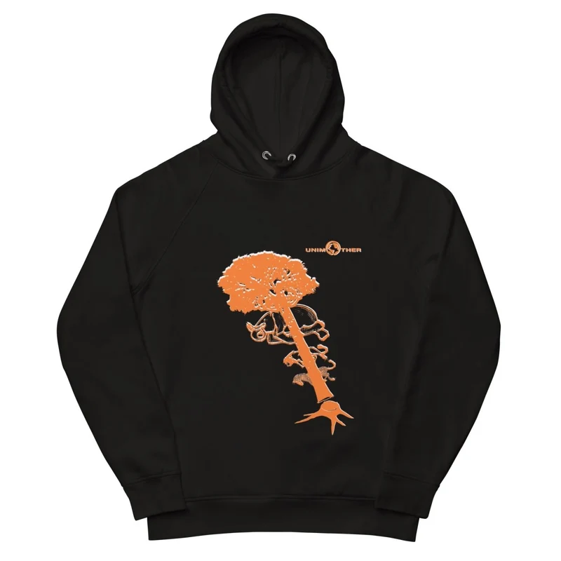 Debwazman 85% koton òganik 15% resikle Polyester Unisex Pullover Hoodie