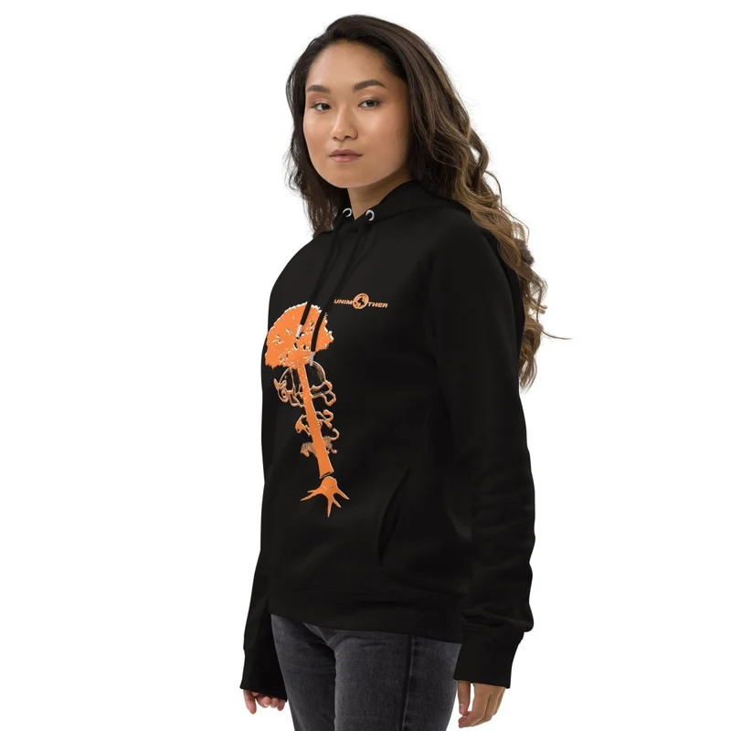 Debwazman 85% koton òganik 15% resikle Polyester Unisex Pullover Hoodie