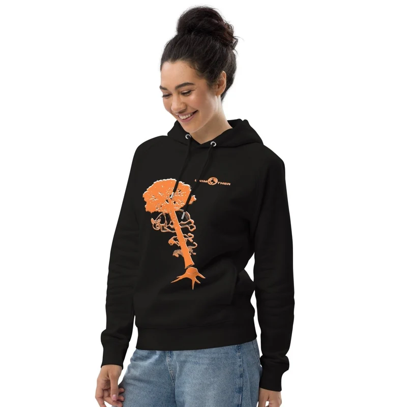 Debwazman 85% koton òganik 15% resikle Polyester Unisex Pullover Hoodie