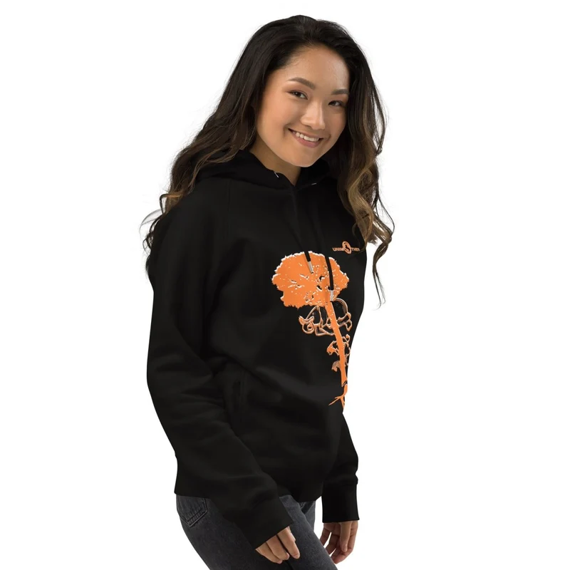 Debwazman 85% koton òganik 15% resikle Polyester Unisex Pullover Hoodie
