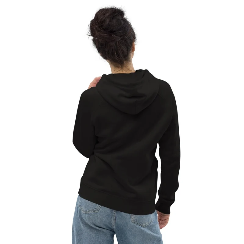 Debwazman 85% koton òganik 15% resikle Polyester Unisex Pullover Hoodie