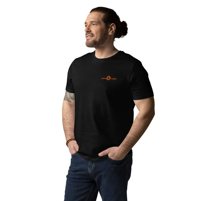 Nwa Unimother 100% koton òganik mayo Unisex