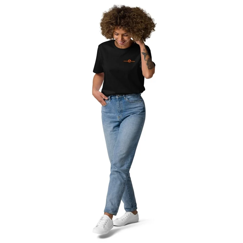 Nwa Unimother 100% koton òganik mayo Unisex