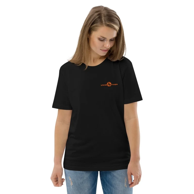 Nwa Unimother 100% koton òganik mayo Unisex