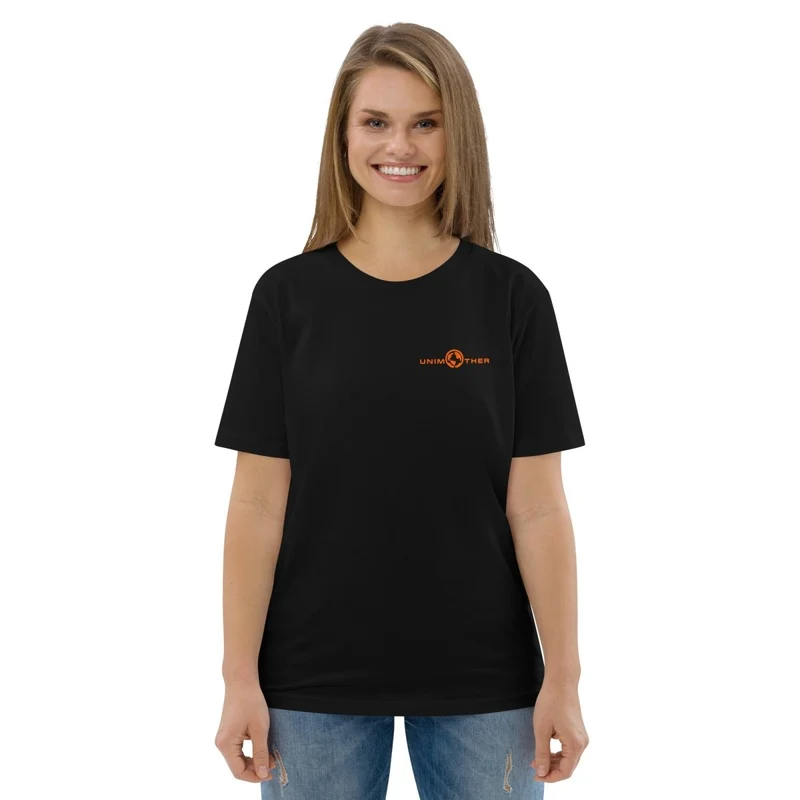 Nwa Unimother 100% koton òganik mayo Unisex