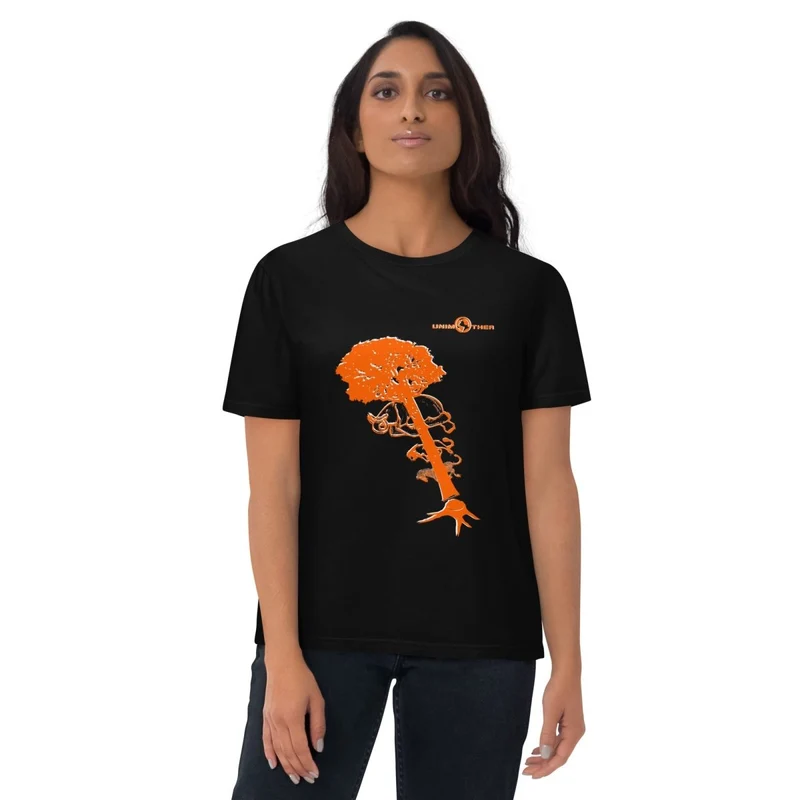 Debwazman 100% koton òganik mayo Unisex
