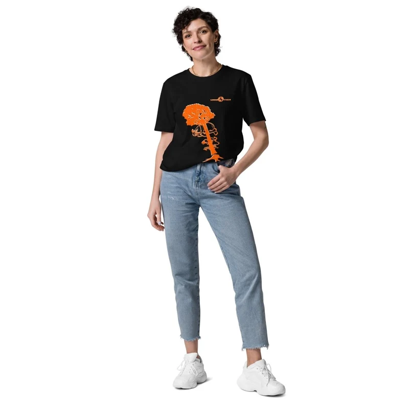 Debwazman 100% koton òganik mayo Unisex