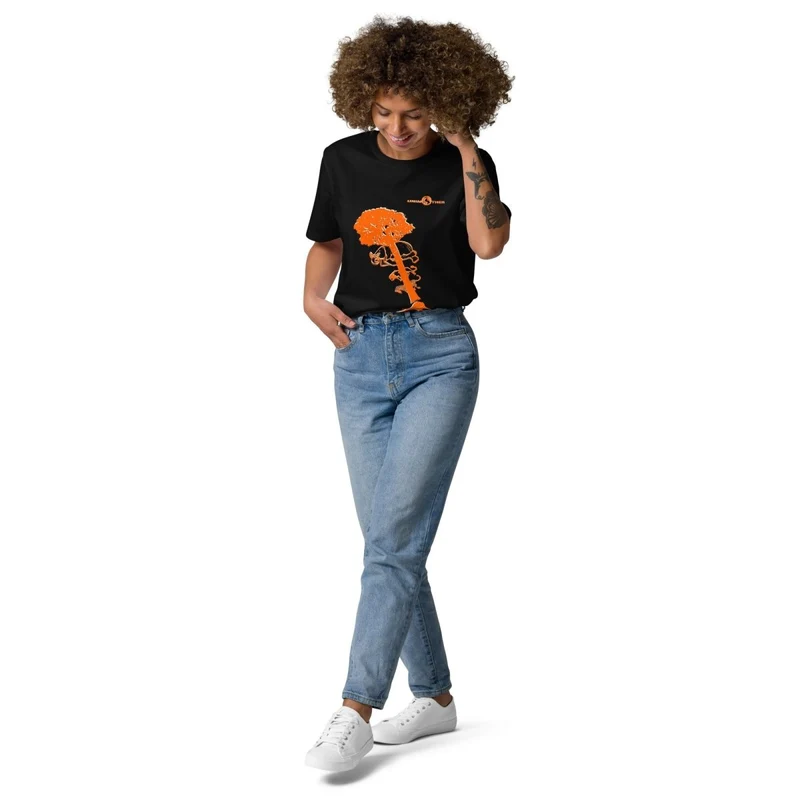 Debwazman 100% koton òganik mayo Unisex