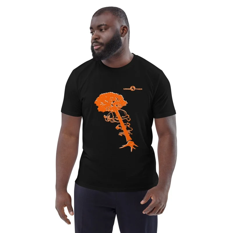 Debwazman 100% koton òganik mayo Unisex