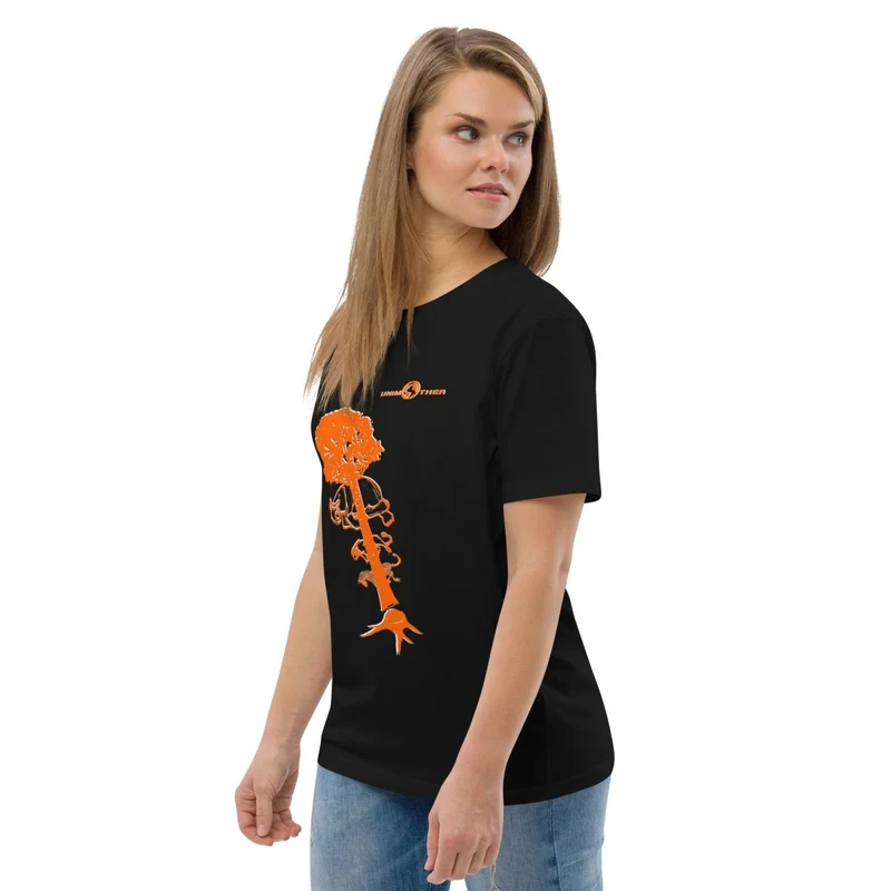 Debwazman 100% koton òganik mayo Unisex