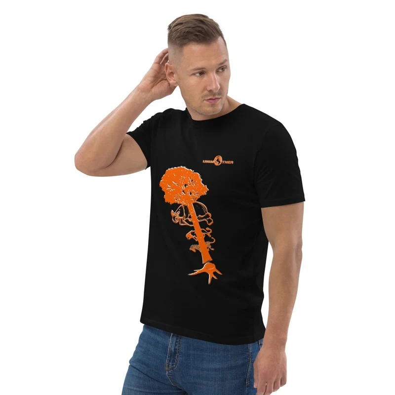 Debwazman 100% koton òganik mayo Unisex