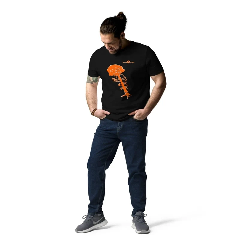 Debwazman 100% koton òganik mayo Unisex