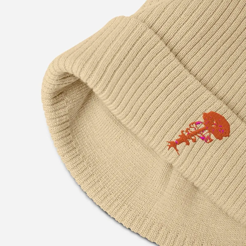 100% Organic Ribbed Koton Beanie