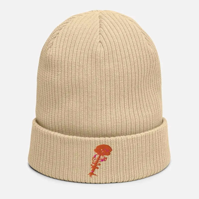 100% Organic Ribbed Koton Beanie