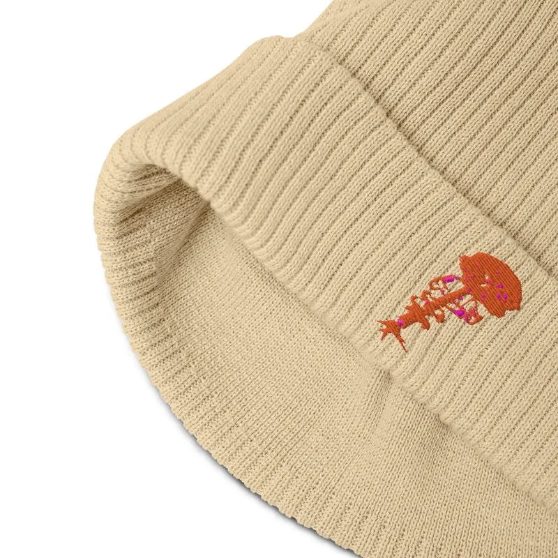100% Organic Ribbed Koton Beanie