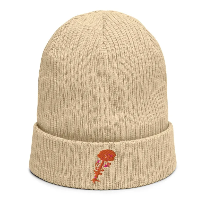 100% Organic Ribbed Koton Beanie