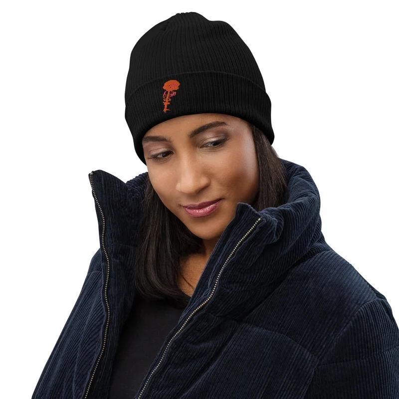 100% Organic Ribbed Koton Beanie