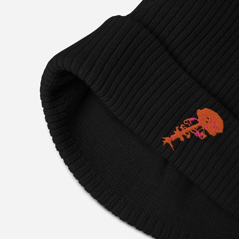 100% Organic Ribbed Koton Beanie