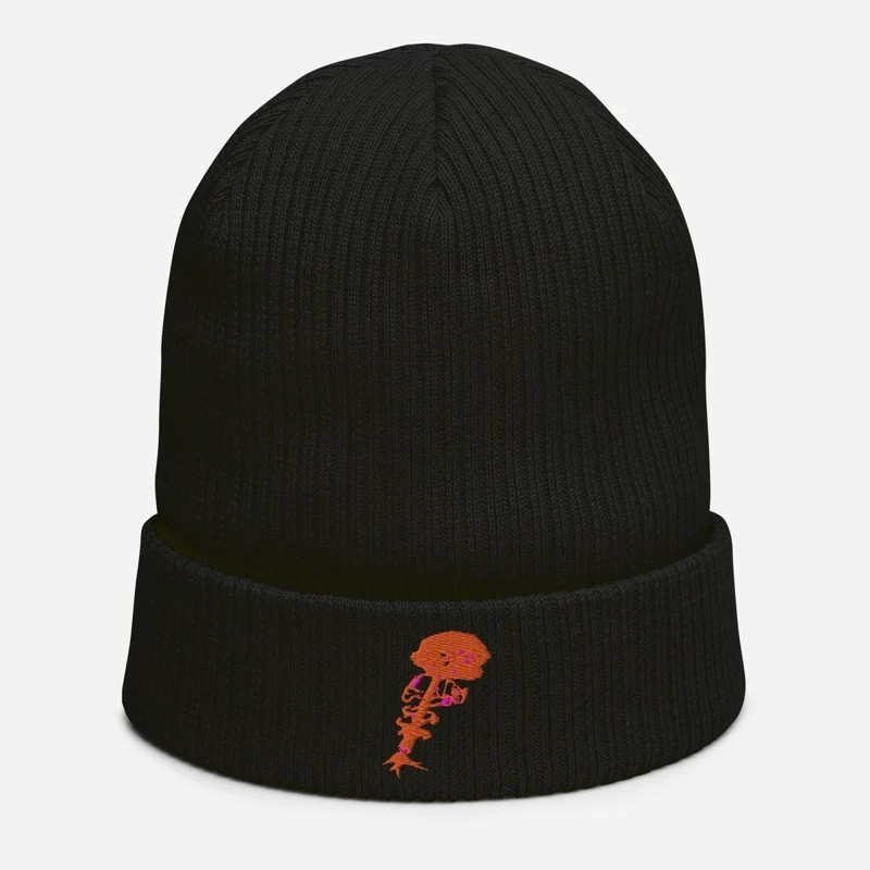 100% Organic Ribbed Koton Beanie