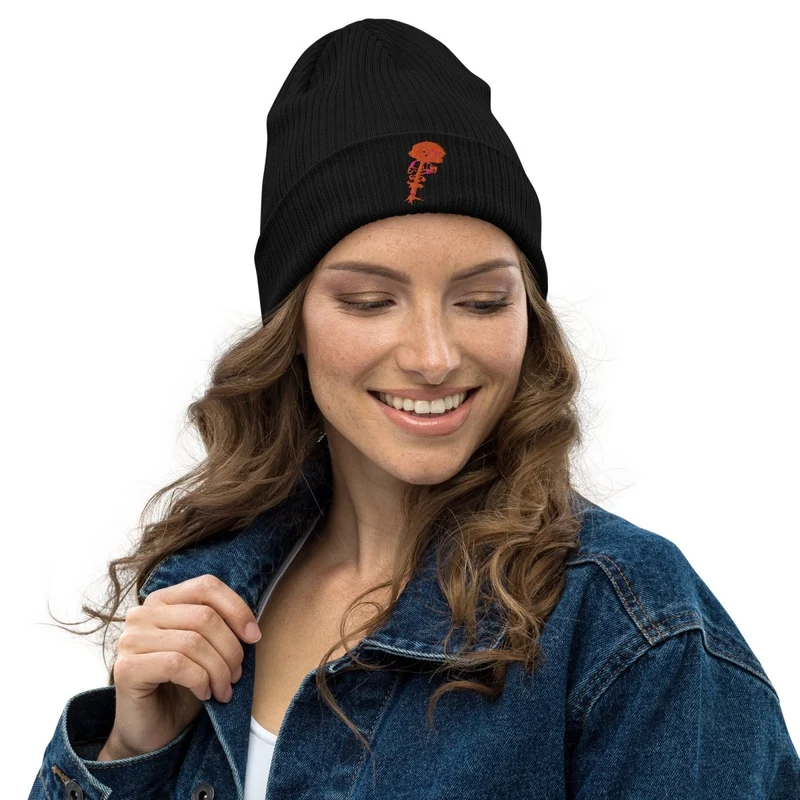 100% Organic Ribbed Koton Beanie